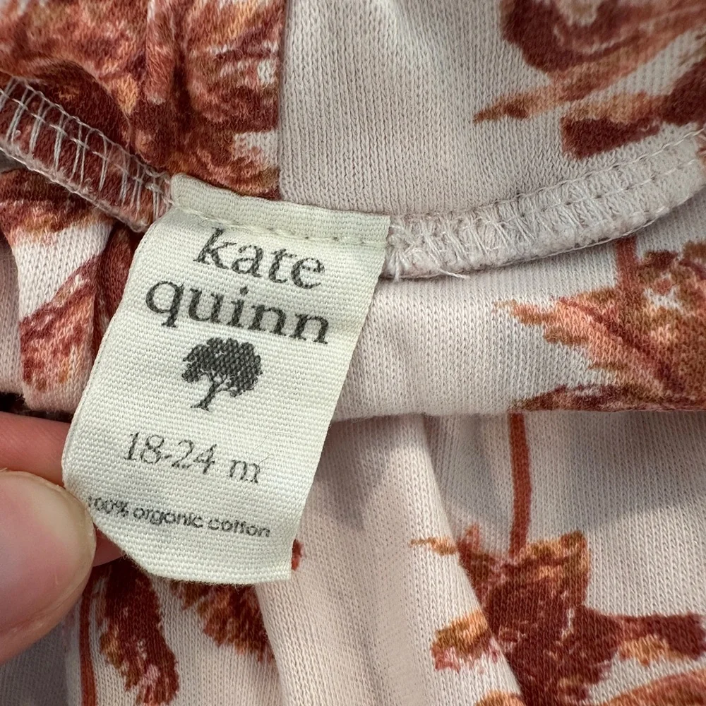 Kate Quinn Pink Skirted Bummies with Tropical Palm Print - Picture 4 of 4